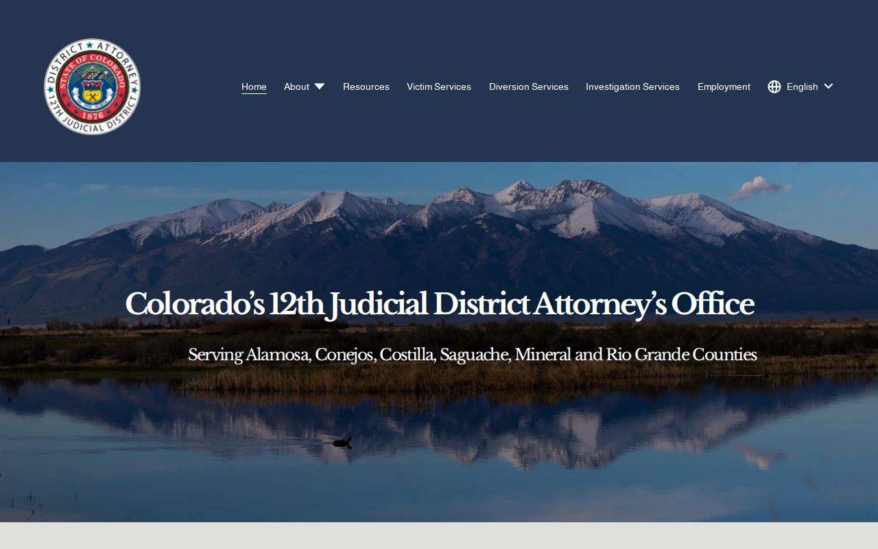 Alamosa County criminal court records 12th Judicial District Attorney source