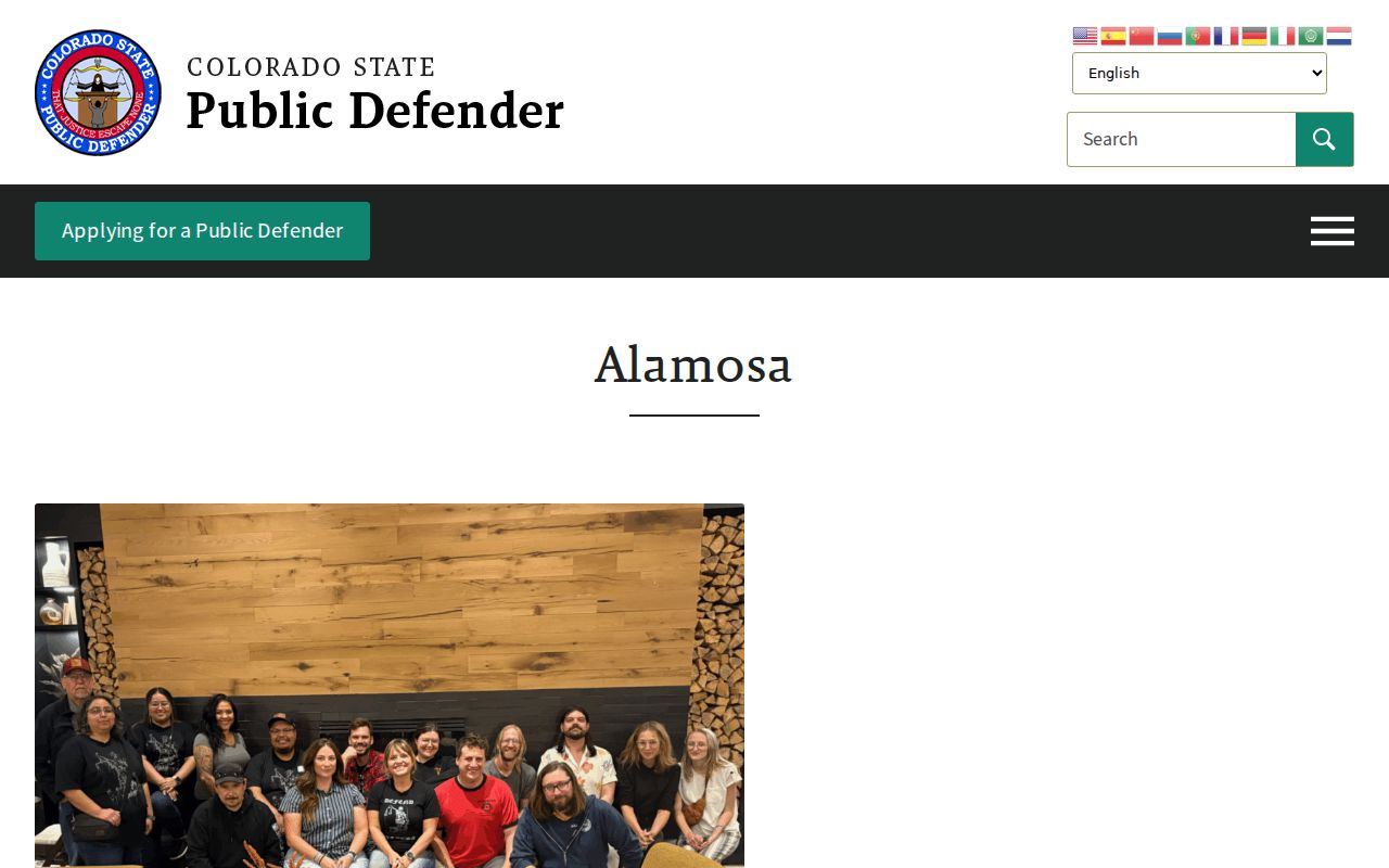 Alamosa County criminal court records Colorado public defender office source