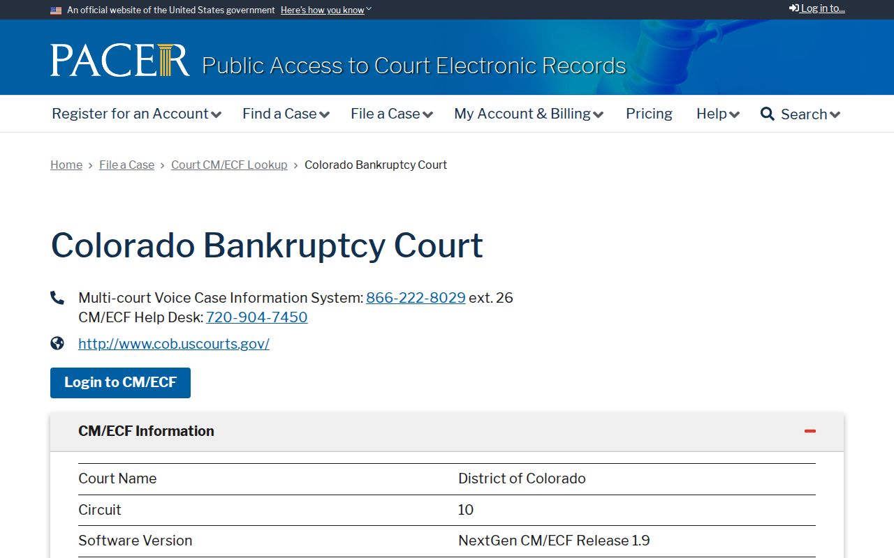 Alamosa County District Court records and PACER bankruptcy lookup distinction