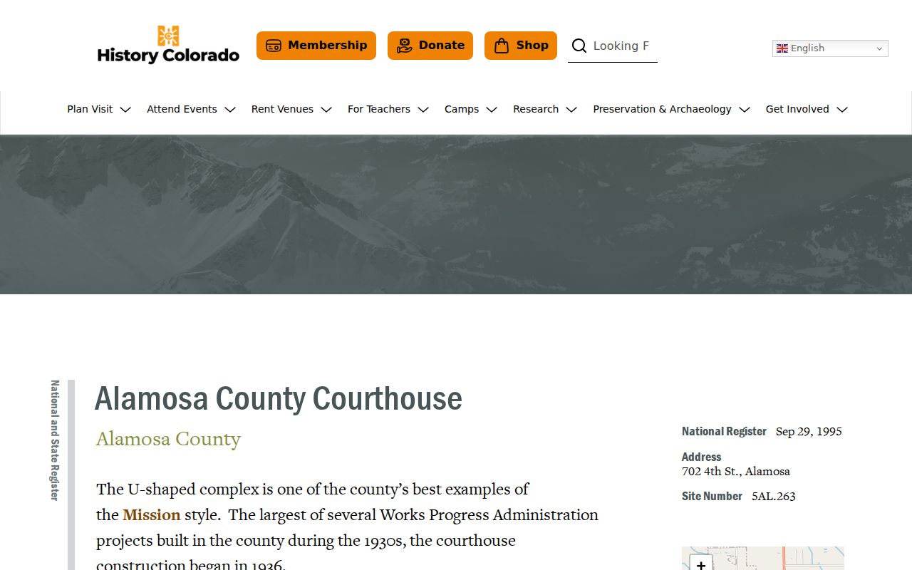 Alamosa County court records historic courthouse history