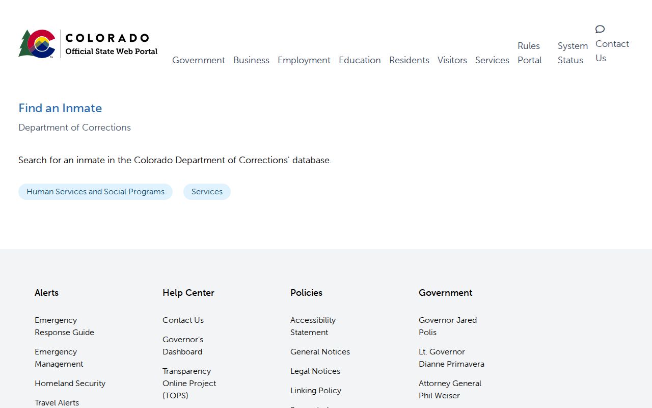 Alamosa County inmate search Colorado inmate locator service source
